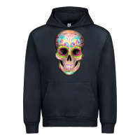 Navy Mexican Skull Urban Hoodie - Artiststas