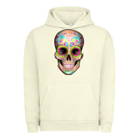 Pigment Pistachio Mexican Skull Urban Hoodie - Artiststas