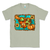 Matcha fall pumpkins and sunflowers heart Classic Tee - BarkalooDesign