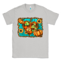Moon Dust fall pumpkins and sunflowers heart Classic Tee - BarkalooDesign