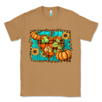 Toasted Coconut fall pumpkins and sunflowers heart Classic Tee - BarkalooDesign