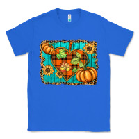 True Royal fall pumpkins and sunflowers heart Classic Tee - BarkalooDesign