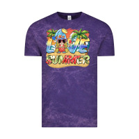 Cloud Purple love summer gnomes  Background Vintage Tee - BarkalooDesign