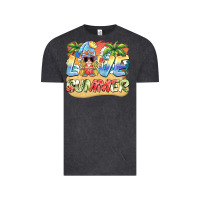 Vintage Black love summer gnomes  Background Vintage Tee - BarkalooDesign