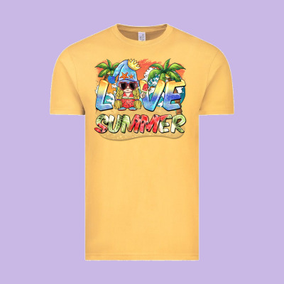 Love Summer Gnomes  Background Vintage Tee Designed By Barkaloodesign
