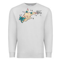 Dove Grey western turquoise gun hand Premium Sweatshirt - MaliasSmallBusiness