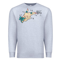 Heather Grey western turquoise gun hand Premium Sweatshirt - MaliasSmallBusiness