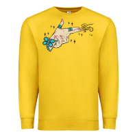 Lemon western turquoise gun hand Premium Sweatshirt - MaliasSmallBusiness