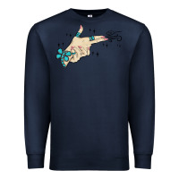 Navy western turquoise gun hand Premium Sweatshirt - MaliasSmallBusiness