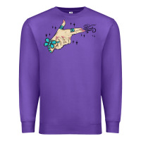 Purple western turquoise gun hand Premium Sweatshirt - MaliasSmallBusiness