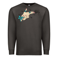 Smoke western turquoise gun hand Premium Sweatshirt - MaliasSmallBusiness