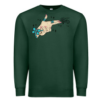 Sports Green western turquoise gun hand Premium Sweatshirt - MaliasSmallBusiness