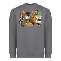 Storm coffee cups horses Heavyweight Sweatshirt - texasbilliewilder