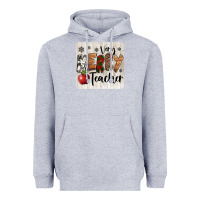 Heather Grey very merry teacher christmas coaster Heavyweight Hoodie - Jasminsmagicworld