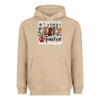 Mushroom very merry teacher christmas coaster Heavyweight Hoodie - Jasminsmagicworld