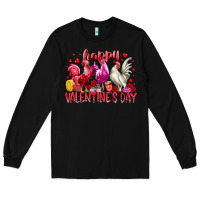 Black happy valentines day Long Sleeve Tee - RacoonDesign
