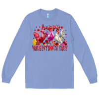 Colony Blue happy valentines day Long Sleeve Tee - RacoonDesign