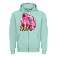 Breast Cancer Boxing Gloves Zipper Hoodie | Teevron