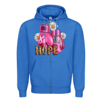 True Royal Breast Cancer Boxing Gloves Zipper Hoodie - Artiststas