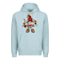 Blue Mist the nurse gnome christmas Premium Hoodie - MaliasSmallBusiness