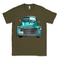 Army Green western truck front view Classic Tee - FaDigitalArtStudio
