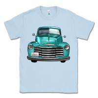 Dusty Blue western truck front view Classic Tee - FaDigitalArtStudio