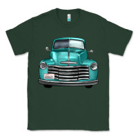 Sports Green western truck front view Classic Tee - FaDigitalArtStudio