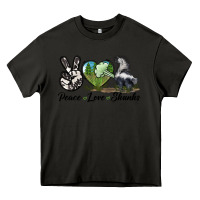 Asphalt Peace Love Skunks Heavy Core Tee - LillyAllenDesigns