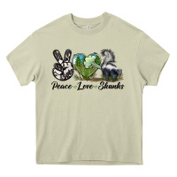 Mossy Peace Love Skunks Heavy Core Tee - LillyAllenDesigns
