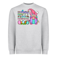 Heather Grey happy easter gnomes Heavyweight Sweatshirt - Zillion Design Studio