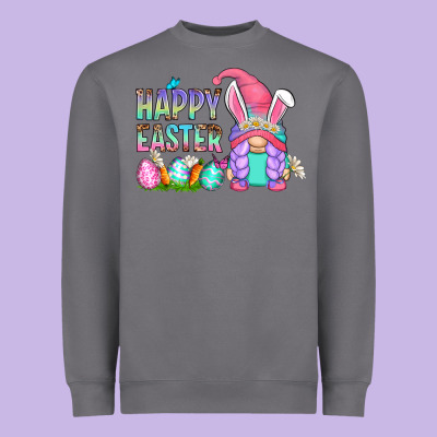 Happy Easter Gnomes Heavyweight Sweatshirt Designed By Zillion Design Studio