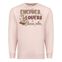 Pale Pink enemies to lovers book club Premium Sweatshirt - MaliasSmallBusiness