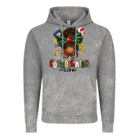 Cloud Rock educational coordinator life afro messy bun Vintage Hoodie - texasbilliewilder