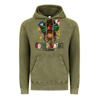 Vintage Olive educational coordinator life afro messy bun Vintage Hoodie - texasbilliewilder