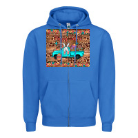 True Royal happy easter truck Zipper Hoodie - JahusDesignShop
