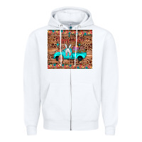 White happy easter truck Zipper Hoodie - JahusDesignShop