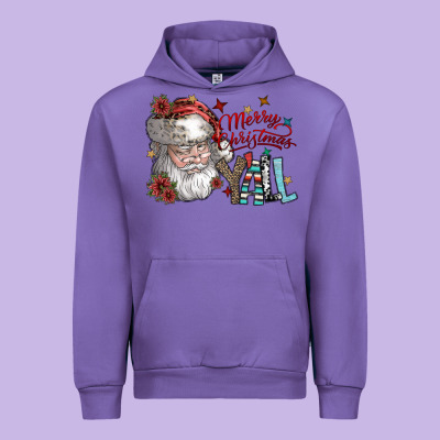 Merry Christmas Yall Urban Hoodie Designed By Sublimationcraftshop