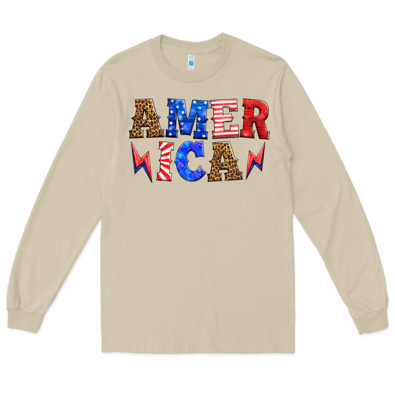 America Thunderbolt Long Sleeve Tee by HRA Design Shop | Teevron
