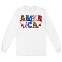 White america thunderbolt Long Sleeve Tee - HRA Design Shop