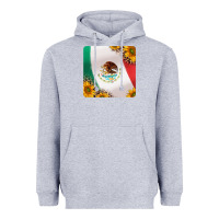 Heather Grey mexican flag sunflowers and leopard coaster Heavyweight Hoodie - Jasminsmagicworld