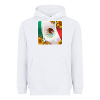 White mexican flag sunflowers and leopard coaster Heavyweight Hoodie - Jasminsmagicworld