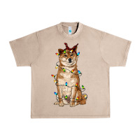 French Oak christmas lights shiba inu Urban Heavy Tee - RanaPortraitStore