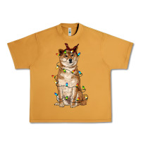 Peanut Butter christmas lights shiba inu Urban Heavy Tee - RanaPortraitStore