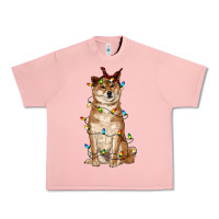 Salmon christmas lights shiba inu Urban Heavy Tee - RanaPortraitStore