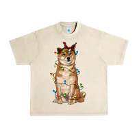 Sandshell christmas lights shiba inu Urban Heavy Tee - RanaPortraitStore