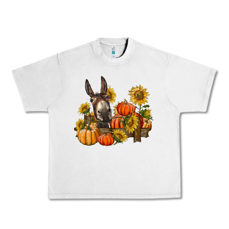 Donkey Sunflower And Pumpkin Farm Urban Heavy Tee by BarkalooDesign | Teevron
