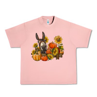 Salmon donkey sunflower and pumpkin farm Urban Heavy Tee - BarkalooDesign