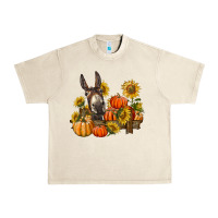 Sandshell donkey sunflower and pumpkin farm Urban Heavy Tee - BarkalooDesign