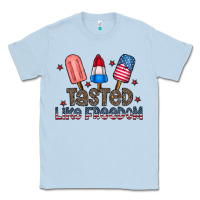 Dusty Blue tasted like freedom Classic Tee - CowhideDigitalArt