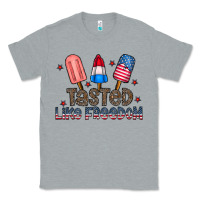 Heather Grey tasted like freedom Classic Tee - CowhideDigitalArt